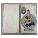 1972 Jim Beam Indianapolis 500 Commemorative Collectors Decanter In Original Box