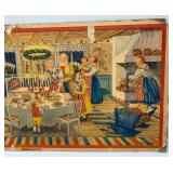 Antique Large 16" x 35" Stina Broome Swedish Christmas Illustration On Card Stock (Very Cool)