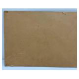 Antique Swedish Christmas Illustration "Julefrid Vid Hemmmets Hard" 15 1/4" x 32 3/4"