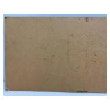 Antique Swedish Christmas Illustration "Godful" Santa And Elves 15 1/4" x 32 3/4"