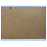 Antique Swedish Christmas Illustration "Godful" Santa And Elves 15 1/4" x 32 3/4"