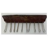 Vintage Hopalong Cassidy Mens Tie Rack 3 1/2" x 11 1/2"