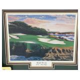 New In Box Fairway Impressions Brent Hayes "Beside The Sea" Print In Original Box 15" x 17"