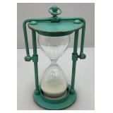 Vintage Industrial Looking Hanging Metal Hour Glkass (VERY COOL) 5 5/8"