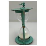 Vintage Industrial Looking Hanging Metal Hour Glkass (VERY COOL) 5 5/8"