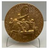 Est. $100.00 - $199.00 2014 US Mint Monuments Men  Commemorative 3" Bronze Medal With Box And Stand (New Only Taken Out For Photos)