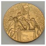 Est. $100.00 - $199.00 2014 US Mint Monuments Men  Commemorative 3" Bronze Medal With Box And Stand (New Only Taken Out For Photos)