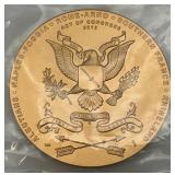 Est. $100.00 - $199.00 2014 US Mint Special Service Force Commemorative 3" Bronze Medal With Box And Stand (New In Factory Sealed Bag)