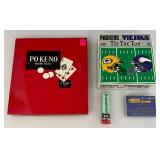 Misc. Games Including Po-Ke-No, Poker Dice Game, Vikings Vs. Packers Tic Tac Toe And more