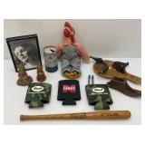 Misc. Vintage Collectibles Including HAMM"S Beer Can, Pecking Chicken Toy And More