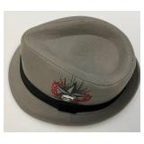 Vintage Hat With Skull Design And Box (Bottom Beat Up)