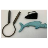 Misc. Vintage Collectibles Including Cast Iron Door Knocker And More