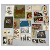 Vintage Collectible Paper Items Including Valentines, Christmas Cards And more