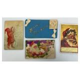 Vintage Collectible Paper Items Including Valentines, Christmas Cards And more