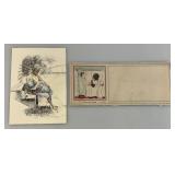 Vintage Collectible Paper Items Including Valentines, Christmas Cards And more