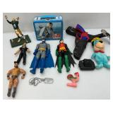 Misc. Vintage Action Figures And Toys Including Huckleberry Hound And More