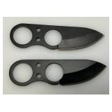 Mini Stainless Steel Blade Self Defense Skeleton Neck Knives With Nylon Sheath