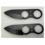 Mini Stainless Steel Blade Self Defense Skeleton Neck Knives With Nylon Sheath