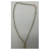 Antique Italian Style Silver Filigree Rosary And Holder