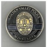 Special Police Badge With Hanger And Golden Valley Police Medallion