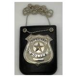 Special Police Badge With Hanger And Golden Valley Police Medallion