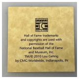 Collectible Baseball Hall Of Fame Series Lou Gehrig Medallion In Protective Holder