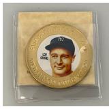 Collectible Baseball Hall Of Fame Series Lou Gehrig Medallion In Protective Holder