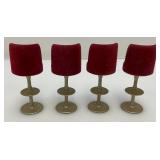 Mid-Century Miniature Bar Stool Salesman Samples 3 1/4" Tall