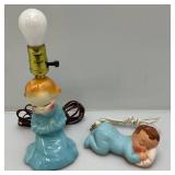 Two Mid-Century Baby Lights 1=Rubber