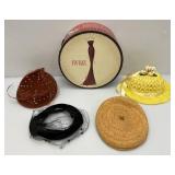 Misc. Antique & Vintage Hats In hat Box