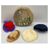Misc. Antique & Vintage Hats In hat Box