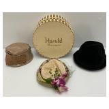 Misc. Antique & Vintage Hats In hat Box