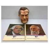 Presidential Halloween Mask & The Presidents Individual Award Winning Portraits Of All The Presidents With Detailed  Historical References