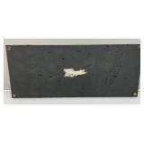 Porcelain "All Persons Are Forbid Using Tobacco In This House"  5" x 12"