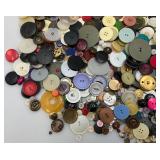 Large Group Of Vintage Buttons