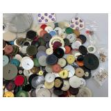 Large Group Of Vintage Buttons