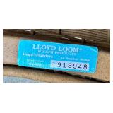 O - Lloyd Flanders Wicker Patio Set with 2 Rocker Chairs, Ottoman, and Glass Top Table