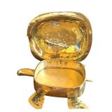 DR - Taxco Mexican Alpaca Silver Turtle Box with Abalone Inlay