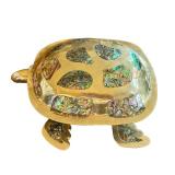 DR - Taxco Mexican Alpaca Silver Turtle Box with Abalone Inlay