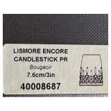 DR - Pair of Waterford Lismore Encore Crystal Candlestick Holders