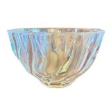 DR - Orrefors Signed Crystal Bowl 7.5 Inch Wide Swirl Design