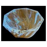 DR - Orrefors Signed Crystal Bowl 7.5 Inch Wide Swirl Design