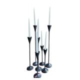 DR - Set of 7 Pottery Barn Metal Taper Candle Holders