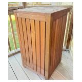 O - Teak 3-Shelf Bookcase with Slatted Sides