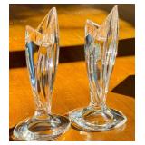 Pair of Marquis by Waterford Palma Crystal 6 Inch Vases with Box