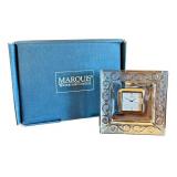 DR - Marquis by Waterford Crystal Arabesque Lead Crystal Clock with Box