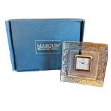 DR - Marquis by Waterford Crystal Arabesque Lead Crystal Clock with Box