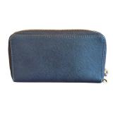DR - Michael Kors Navy Blue Zip-Around Wallet