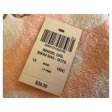 DR - Henri Bendel Pink Polka Dot Bikini Bag with Snow Fox Jade Roller and 2 Soaps