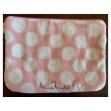 DR - Henri Bendel Pink Polka Dot Bikini Bag with Snow Fox Jade Roller and 2 Soaps